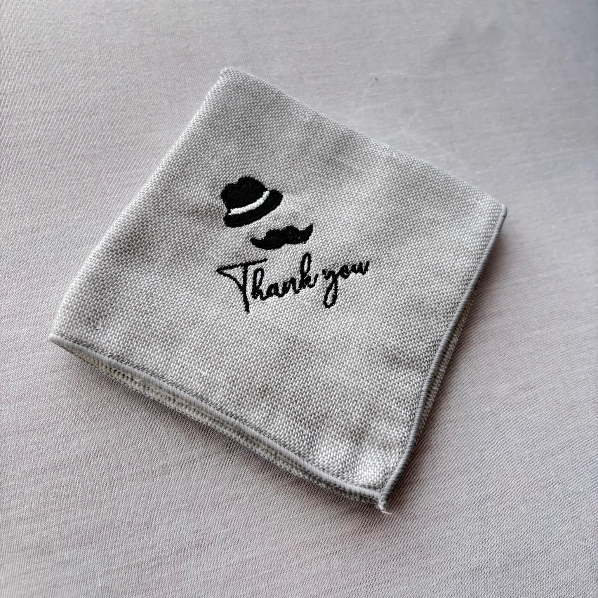 【今治タオル】刺繍ハンカチギフト　ForMen – 2種のデザイン／選べる2色　クリスマスギフト | 10枚目